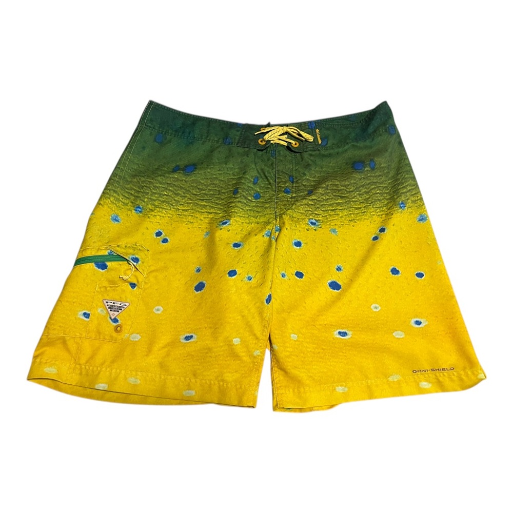 Columbia PFG Fishing Board Short Dorado Print Bottle Opener In Pocket Size 42 W